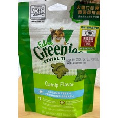 【喜花貓】健綠 Greenies 貓咪潔牙餅2.1oz (10包組) 咀嚼錠 潔牙保健零食 除口臭 刷牙 清潔, 1個, 貓薄荷*10, 59g, 貓薄荷