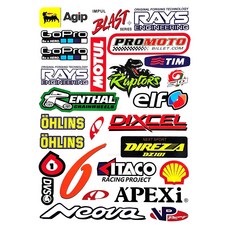 오토바이스티커 헬멧스티커 몬스터 레드불스티커 스쿠터 바이크 데칼 튜닝, 1개, 데칼 스티커 A134