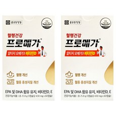 종근당 프로메가 알티지 오메가3 비타민D 혈행 눈 건조 개선 장용성 캡슐 2박스(2개월)., 60정, 2개
