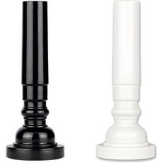 2 청소년 트럼펫 플라스틱 마우스피스 관악기 7C 검은색과 흰색 1개씩, 2 청소년 트럼펫 플라스틱 마우스피스 관악기 7C 검은