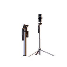 Adyss X70 多功能攝影支架 超長拉伸 手持/落地/桌面三用 合金材質, 黑色, 1個