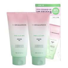 브링그린 핑크알로에 96% 수딩젤, 2개, 300ml