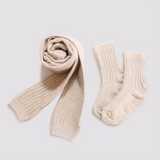 드레스하우스 비단길 여아용 설레임 루이 무발 타이즈 + 양말 세트