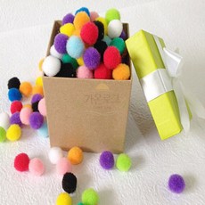 가온로그 솜방울 18mm 1000개입 방울털, 주황