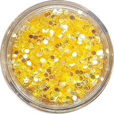 네일쎈 원형스팽글 글리터 1mm 네일글리터, 1개, 레인보우 옐로우