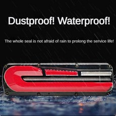 호환 대형 트럭 방수 슈퍼 브라이트 LED 트레일러 물 회전 후방 미등 24 V 12V 조립, [02] Right, [01] 12V, 1개