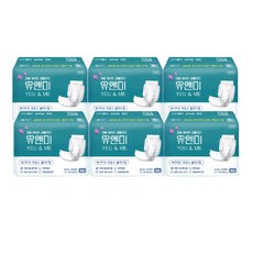 유앤미 성인용 속기저귀 라운드플러스, FREE(onesize), 6개, 30개입
