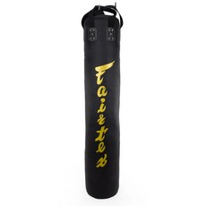 Fairtex 長筒吊掛沙包 180cm Banana Bag 泰拳 拳擊 MMA, 黑金,空袋