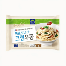 면사랑 간편조리식 까르보나라 크림우동 냉동, 360g, 1개