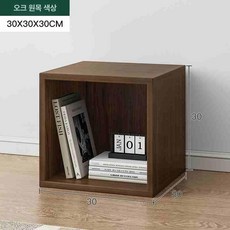 문있는책장 아크릴 도어책장, 1단, 단일 칸 야생 30x30x30