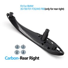 BMW 34시리즈 M3 M4 F30 F31 F32 F33 F34 F35 F36 F80 F82 F83 316d 318d 320d 325d 자동차 문 손잡이, Carbon Rear Right