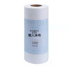good 加大抹布洗碗布乾溼兩用吸水吸紙厚款水洗加粗一次性抹布, 1卷, 1卷50片 試用試銷, 50片