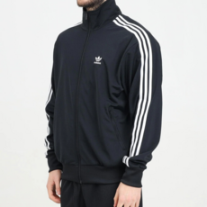 아디다스 남성 져지 아디컬러 클래식 파이어버드 트랙탑 블랙