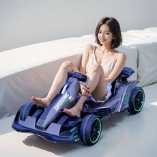 레이싱 카트 전동 고카트 전기 루지 드리프트 레이싱카트 전동카, 전기구동, 15. 회색(EVA휠) 12V12a 12시간, 1개