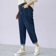 女款大尺碼 877 寬鬆版型彈性牛仔褲