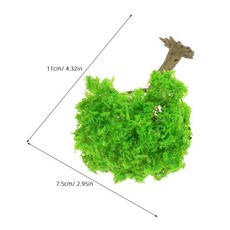 미니어처 풍경 장식 나무 공예 철도 모래 테이블 모델 녹색 식물 미니, 1개, 2. 11X7.5X7CM