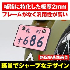 데이토나(Daytona) 오토바이용 넘버 플레이트 홀더 21년 신기준 대응 125cc이하(각형) 원부용 경량형 스태, 03 126cc 이상용, 02 반사경 포함_02 블랙