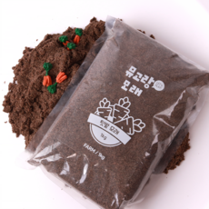뮤고랑 촉감놀이 모래놀이 대용량 황토색 수용성 모래 1kg, 1개