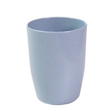 小麥水杯 小麥漱口杯 環保杯 多色可選 350ML 單入, 藍色, 1個