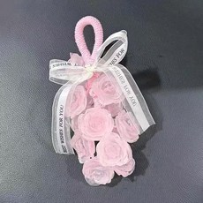 hezeye-924 수제 크리스탈 로즈 솝 차량용 방향제 기념품 선물 핸드메이드 세면 비누 수제 크리스탈 로즈 솝​​, 크리스탈 로즈 비누