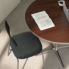 16피스 코코 원형 식탁 테이블 600 800 카페 테이블, 4인용, 월넛