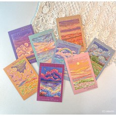 [또림상회] 동화 엽서 - 그림 인테리어 엽서 (8장), no-1 (주황)