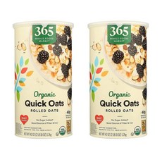365 Whole Foods Market 365 홀푸드마켓 퀵 오트 롤드 오트 귀리 1.2kg, 2개