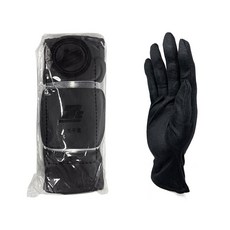 京閣織化 純棉手套 禮儀手套 電子手套 加工手套, 1個, M, 黑