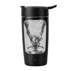 다시과 전기 셰이커 병 단백질 및 트리탄 믹서 쉐이크 컵 22온스(핑크) 쉐이크 휴대용 | 식사 병 혼합용 블렌더 BPA 충전식 컵 | 프리 대용, Black