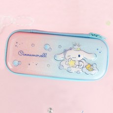 산리오 하드 필통 캐릭터즈 입체 EVA 파우치 드림 엠보 펜 케이스, 1개, SKYBLUE_시나모롤