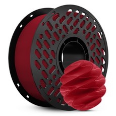 CaiLab 고강도 고탄성 PLA+ 3D 프린터 필라멘트 1.75mm 노즐 막힘 없는 선경 안정성 1kg | 뱀부랩 3D 프린터(P1S P2S A1 H2D등) 호환, 진한 빨간색, (PLA)