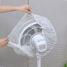 선풍기 방진커버 투명 비닐 보호덮개 먼지차단 가정용 보관용품 묶음끈 일회용, SN.선풍기커버묶음팩(10매)