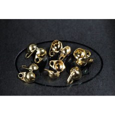 沐錦飾品材料DIY 3.2MM珠鏈頭 珠鏈配件 雙耳銅珠鏈包頭, 1個, (鎳)200入/瓶