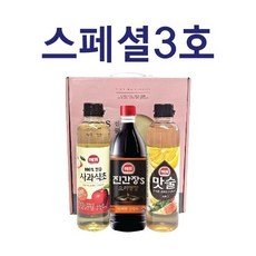해표스페셜 3호 선물세트 간장 식초 맛술 조미료 소스 선물용 명절 설날 설 답례품 단체, 1, 500ml