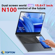 탑톤 L10 듀얼 스크린 노트북 156인치 IPS + 7인치 터치 12세대 인텔 N100 최대 32G DDR4 2T SSD 슬림 오피, 01 Intel N100, 02 16GB DDR4 256GB SSD