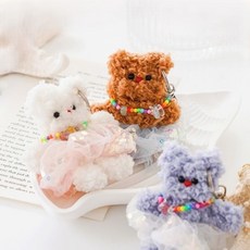 패브릭 곰돌이 모루 인형 만들기 DIY 키트(3종 택 1), 브라운, 1개
