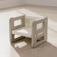 兒童多功能翻轉椅, 1件, 卡其色