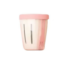 세렌드 휴대용 과일 샐러드컵 다이어트 후르츠팟 도시락통, 1개, 마일드핑크