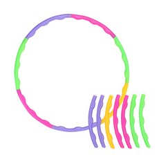 키더스 미니 훌라후프 유아체육교구 어린이용, 1개, S사이즈, 105g