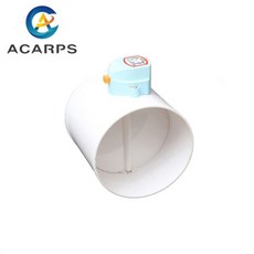 전기 댐퍼 체크 밸브 PVC 플라스틱 에어 덕트 볼륨 조절 파이프용 75mm, 03 12VDC, 01 75mm