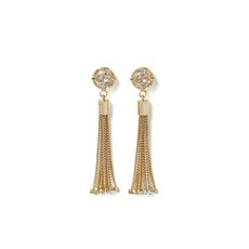 트윈셋 태슬 오벌 T 이어링