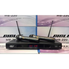 BIBLE MB 220 無線麥克風雙人套 UHF穩定傳輸 清晰降噪 卡拉OK, 黑