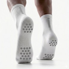 올댓부츠 ATBX 논슬립 러닝 크루 삭스, 1개, 화이트