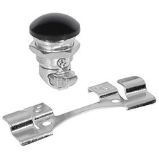 미국 ONETK 푸시 버튼 연료 도어패널 래치 키트는 Harley Davidson Touring Electra Glide Street Glide Ultra 및, 검은 색, 1개