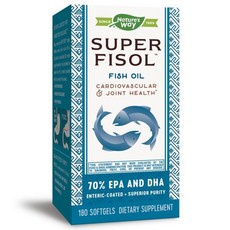 Nature's Way 然萃維 Super Fisol魚油軟膠囊, 180顆, 1盒