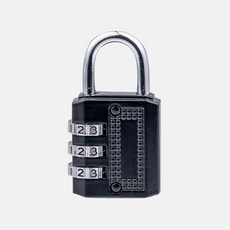 헤비 듀티 4 자리 조합 잠금 장치 비바람에 견디는 보호 보안 자물쇠 야외 체육관 보안 조합 잠금 장치 블랙 80*43*14 mm, 하나, 1개