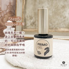 Primogel 功能膠系列 - 免清上層，持久耐用，高度光澤，美甲必備, Primo免清上層, 1個, 9ml