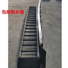 포크레인 사다리 트랙터 중장비 상차 하차 강판 경사로 트럭 콤파인 적재, 회색 3.8m 아치형 5톤 45폭 강판 헤드 한 쌍