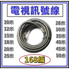 買酷小鋪 電視訊號線 RG6U 同軸電纜線 5C2V 5CFB 168編 隔離抗干擾 數位電視線 10米 30米, 1個, 28米