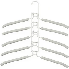 1개 멀티 레이어 옷걸이 헤비 공간 절약형 메탈 정리기 논슬립 폼 패드 수납, 02 grey